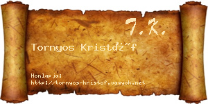 Tornyos Kristóf névjegykártya